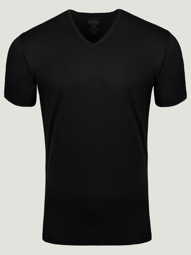 Black Tall V Neck | Fresh Clean Threads Canada