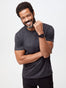 Charcoal Men's Shirt Crew Neck | 100-day satisfaction guarantee