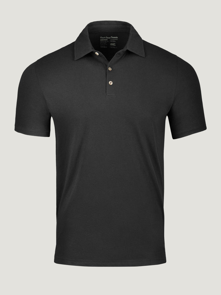 Black Torrey Polo | Fresh Clean Threads Canada