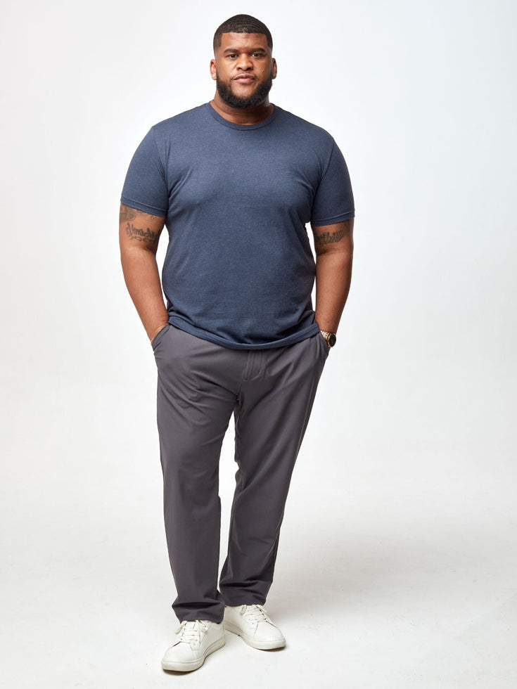 Navy Men's Crew Neck Tee | 100-day satisfaction guarantee
