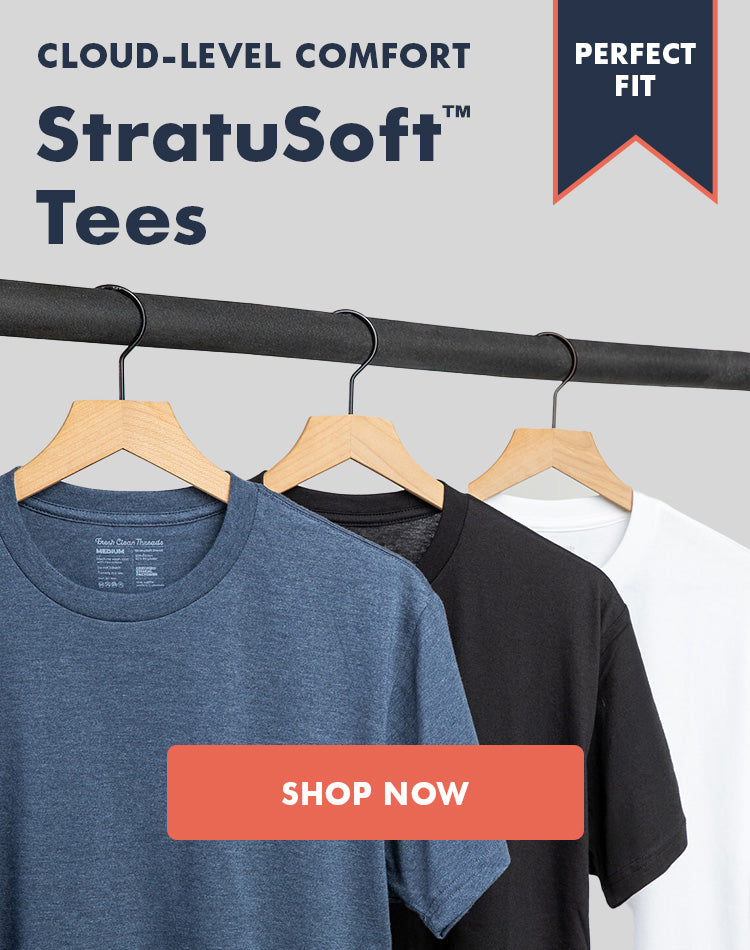 Cloud-Level Comfort: Find Your Fit with Stratusoft Tees | Exclusively at Fresh Clean Threads