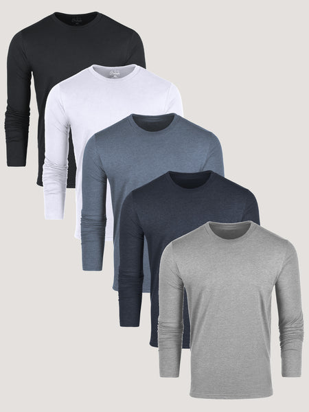 Best Sellers Long Sleeve Crew 5-Pack