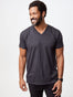 Charcoal V Neck Men's Shirt | Short Sleeve V-Neck T-shirts