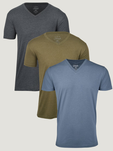 Bold V Neck 3 Pack | Fresh Clean Threads Canada
