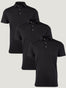 All Black Polo 3 Pack | Fresh Clean Threads Canada