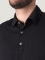 Black Torrey Polo with collar that doesn't twist | Fresh Clean Threads Canada