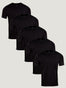 All Black Crew Neck 5 Pack | Fresh Clean Threads Canada