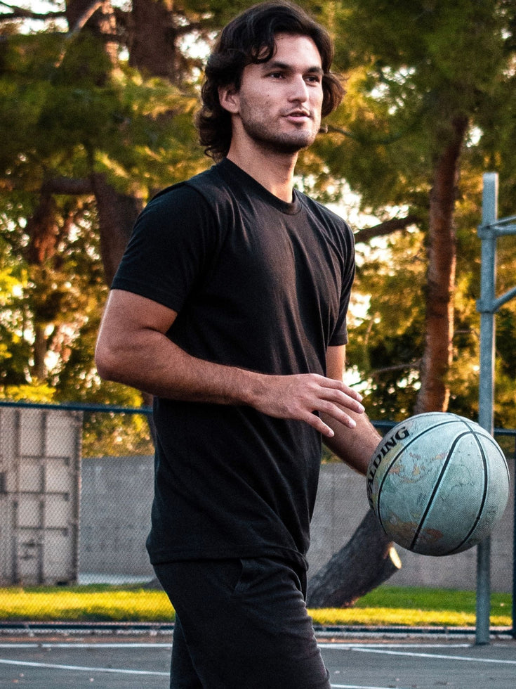 Black Crew Neck | Fresh Clean Threads Canada