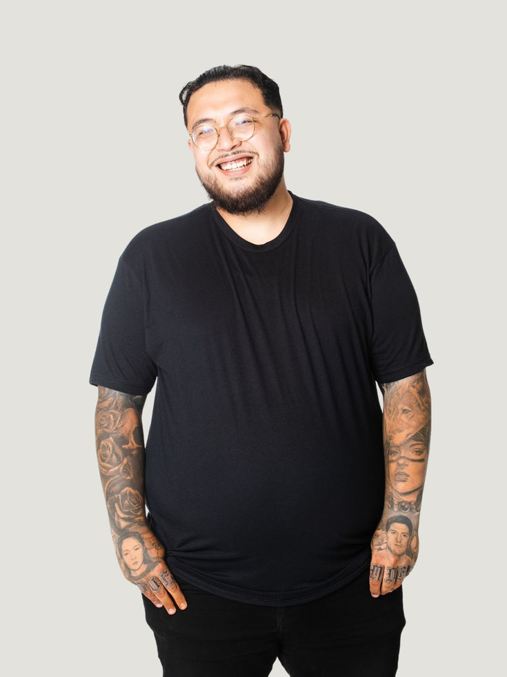 Black Crew Neck | Fresh Clean Threads Canada