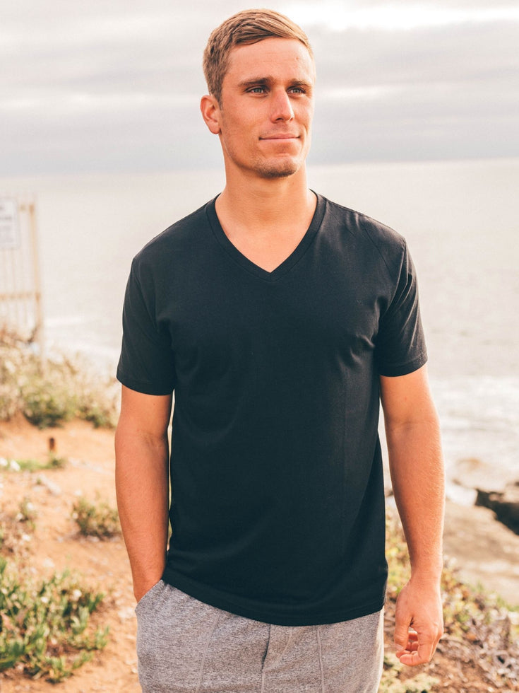 Black V Neck | Fresh Clean Threads Canada