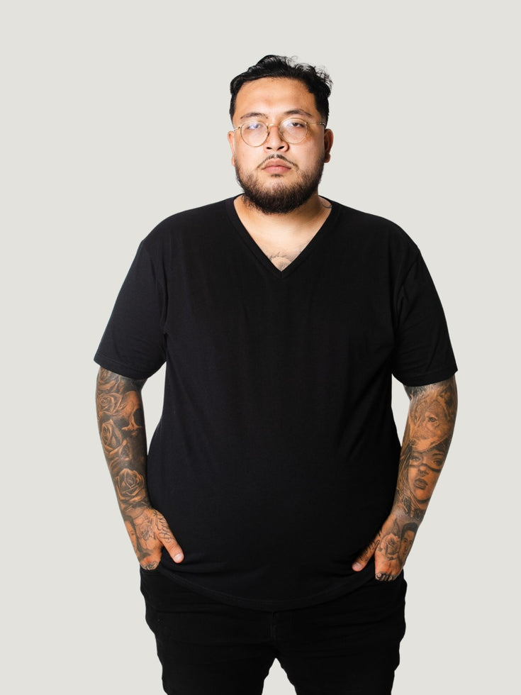 Black V Neck | Fresh Clean Threads Canada