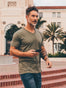 Military V Neck Tee | Fresh Clean Threads Canada