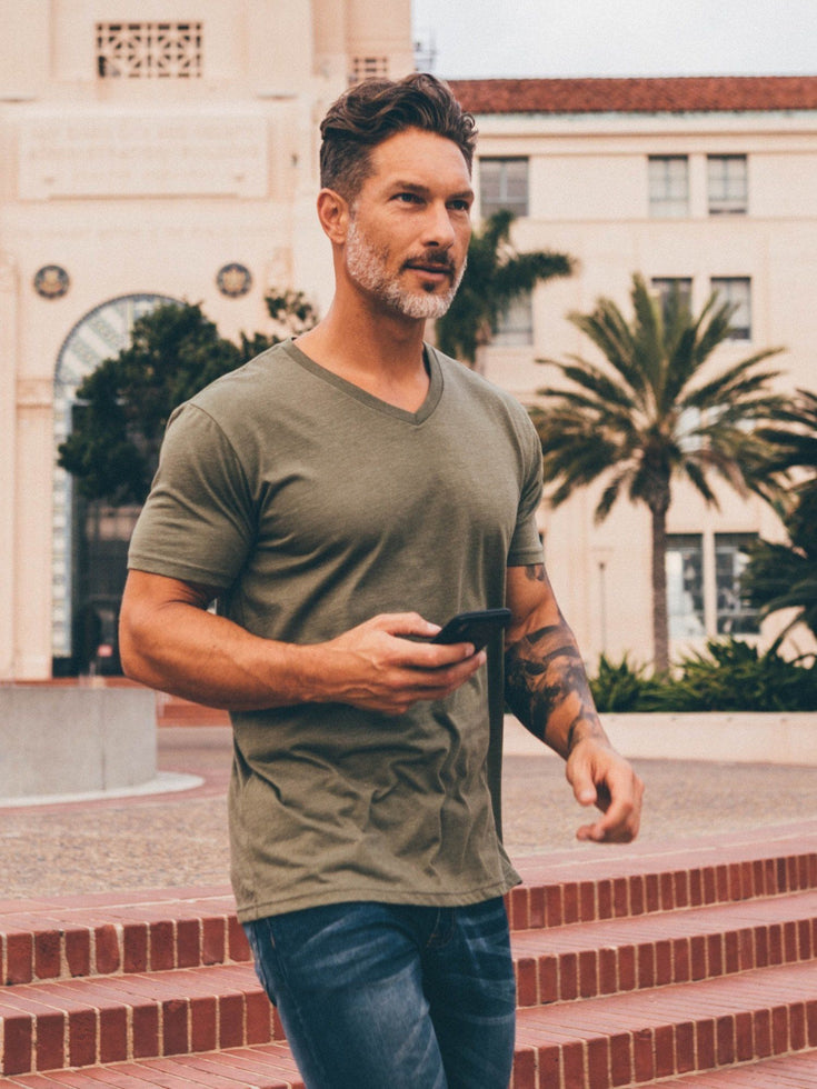 Military V Neck Tee | Fresh Clean Threads Canada
