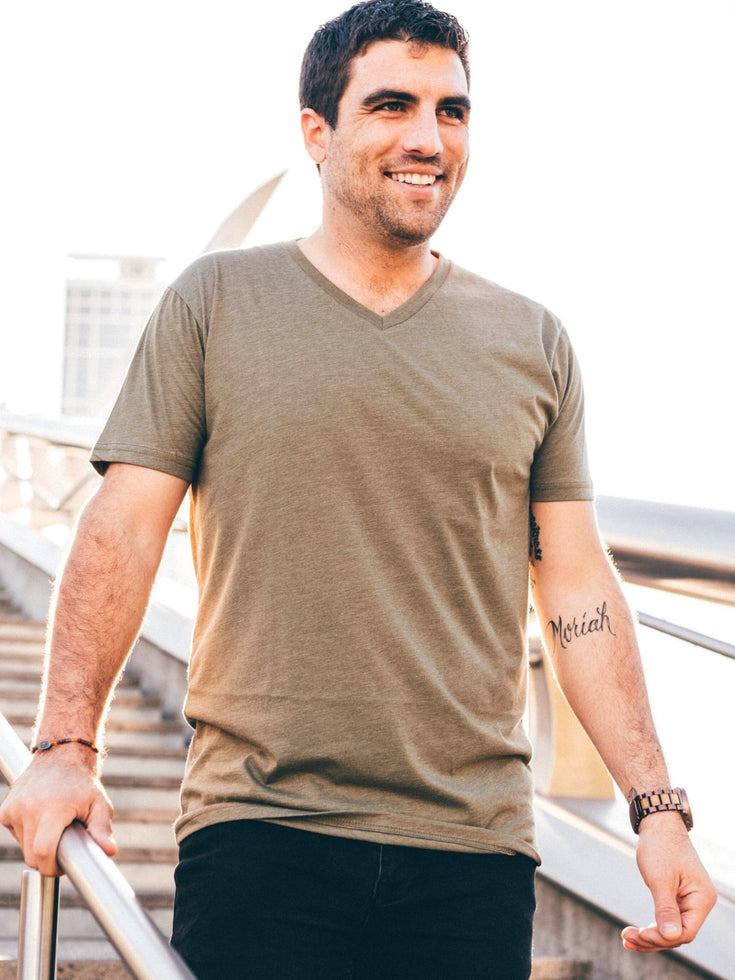 Military StratuSoft V Neck | Fresh Clean Threads Canada
