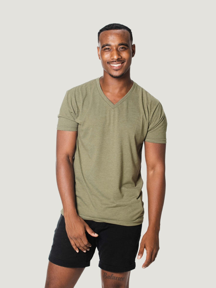 Military V-Neck Tee | Fresh Clean Threads Canada