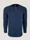 Navy Slim Fit Long Sleeve Henley t-shirt