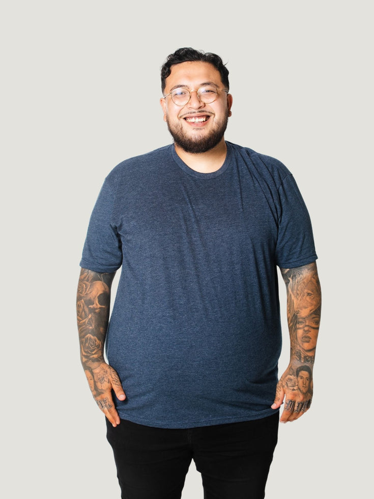 Navy Crew Neck Tee Size 2XL | Fresh Clean Threads Canada