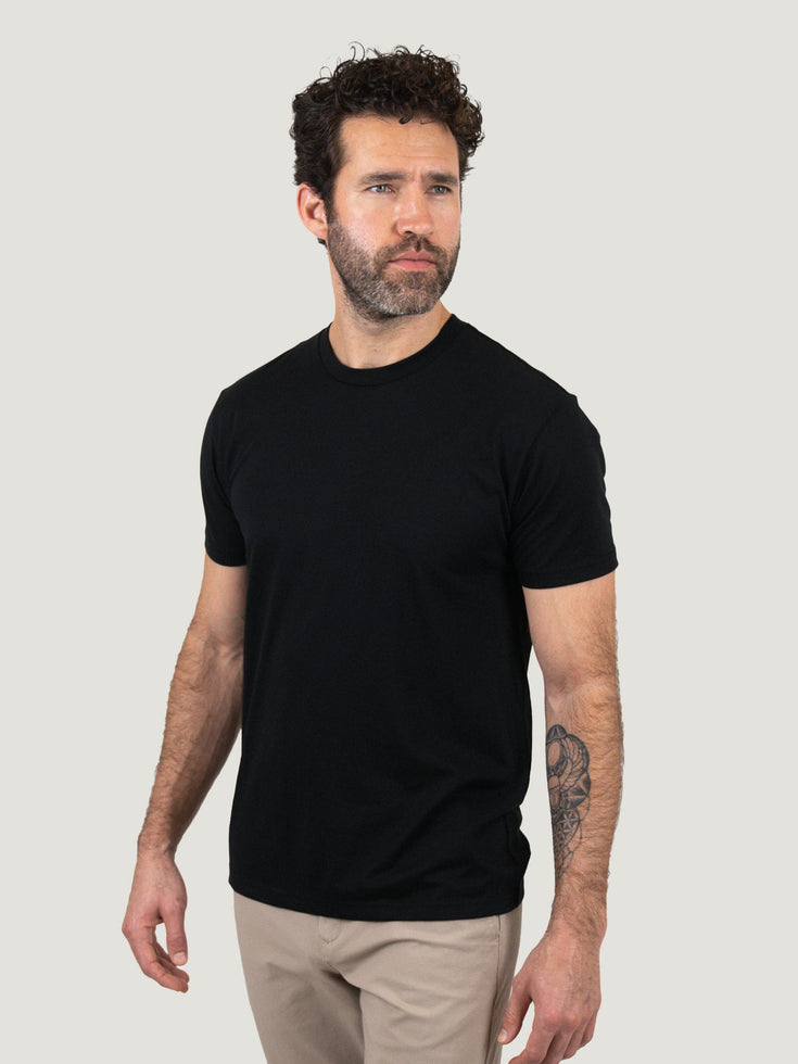 Black Crew Neck | Fresh Clean Threads Canada