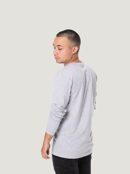 Heather Grey Long Sleeve Crew Neck