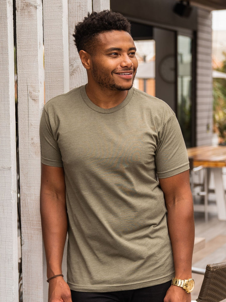 Military Green Crew Neck | Fresh Clean Threads Canada