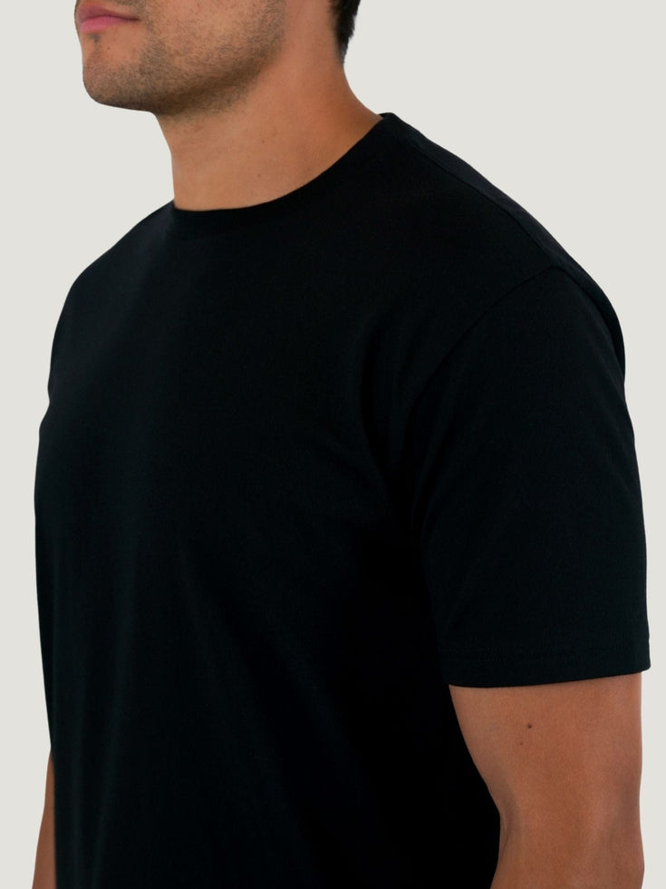 Super Soft Tall Black Crew Neck | Fresh Clean Threads Canada