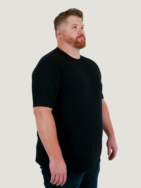 Stratusoft Tall Black Crew Neck | Fresh Clean Threads Canada