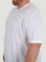 2.5cm longer sleeves on the Tall White Crew Neck | Fresh Clean Threads Canada