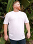 Tall White Crew Neck T Shirt | Fresh Clean Threads Canada