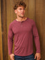 Garnet Slim Fit Long Sleeve Henley