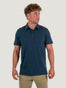 Never twist collar on a Navy Torrey Polo | Fresh Clean Threads Canada