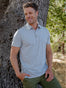 Heather Grey Polo | Fresh Clean Threads Canada