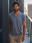 Slate V-Neck t-shirt | Fresh Clean Threads Canada