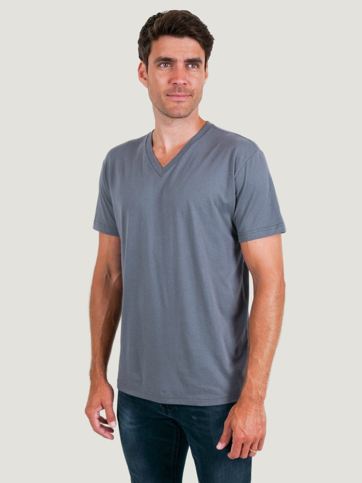 Slate V-Neck Tee | Fresh Clean Threads Canada