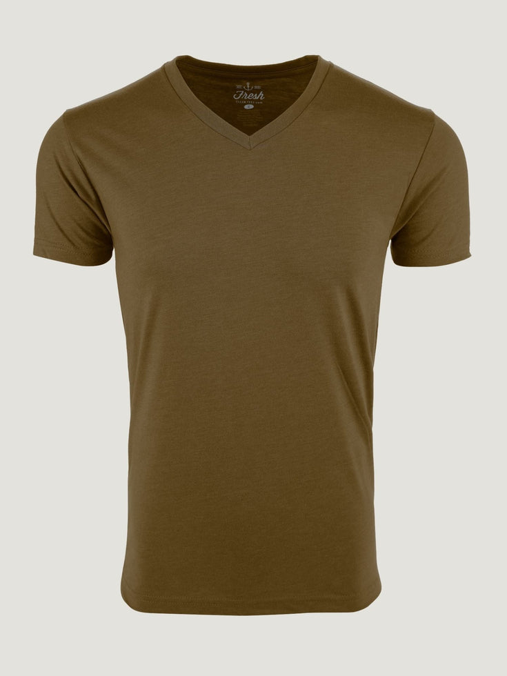 Olive V Neck | Fresh Clean Threads Canada
