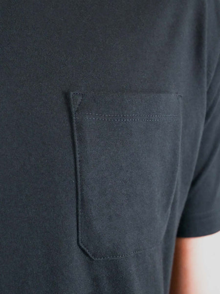 Black Pocket Tee Crew Neck | Fresh Clean Threads Canada