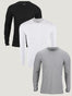 Long Sleeve Basic 3-Pack Tees | Fresh Clean Threads Canada