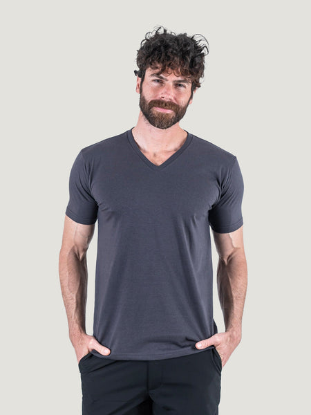 Vintage Black V-Neck | Fresh Clean Threads Canada