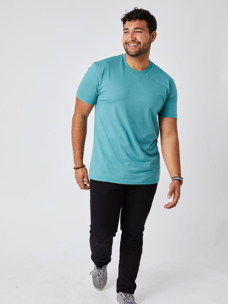 Vintage Blue Crew Neck | Fresh Clean Threads Canada