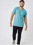 Vintage Blue V-Neck | Fresh Clean Threads