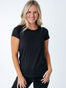 Women's Basic Crew Tee in Black | Fresh Clean Thread Canada