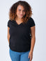 Women's Black Crew Neck Tee Shirt | Women's Basic 3-Pack