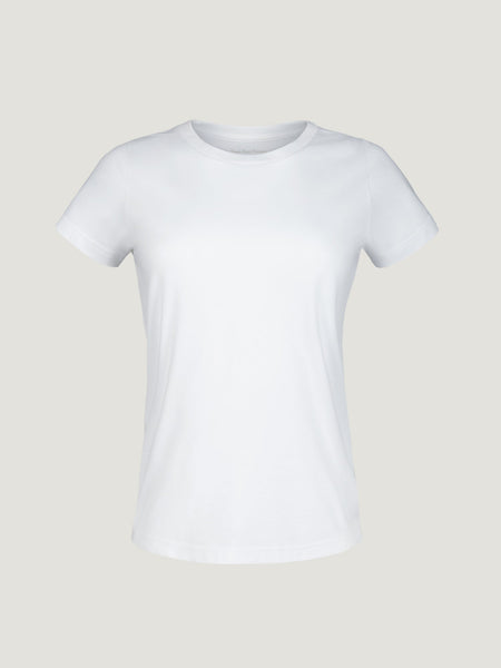 Women's White Crew Neck