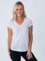 Women's White V-Neck Tee Shirt | Women's Basic 3-Pack