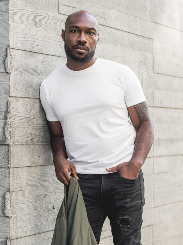 White Crew Neck Tee Size M | Fresh Clean Threads Canada