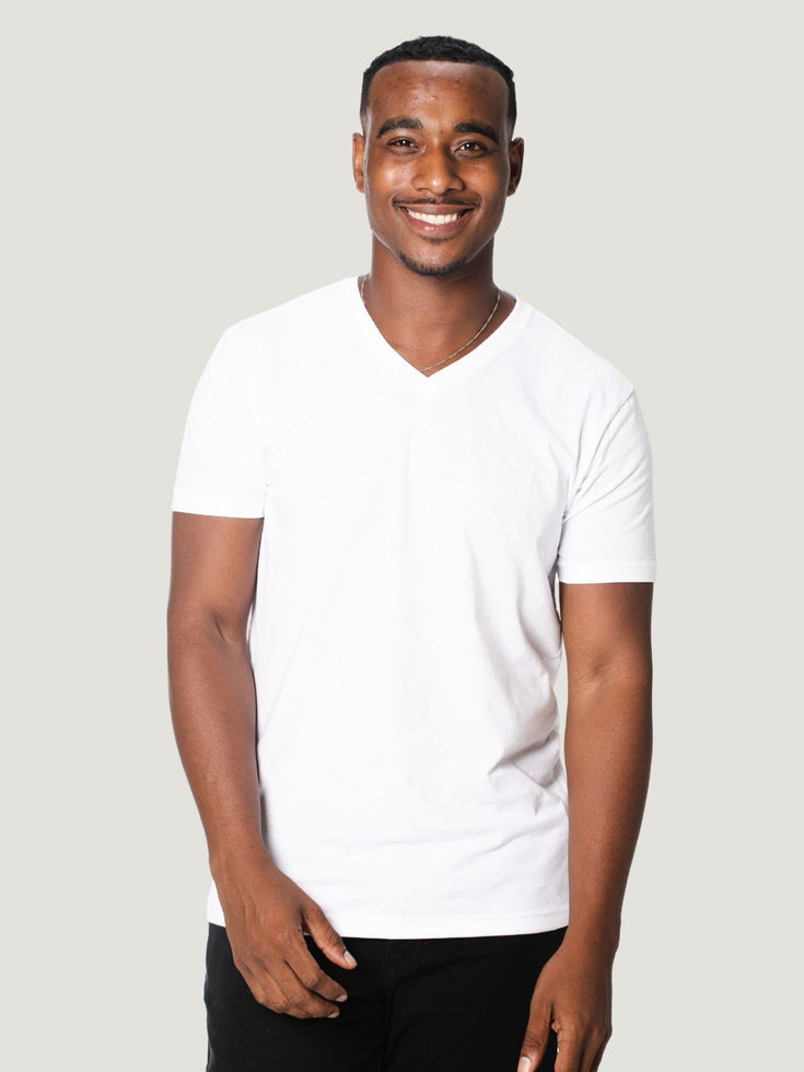 White V Neck | Fresh Clean Threads Canada