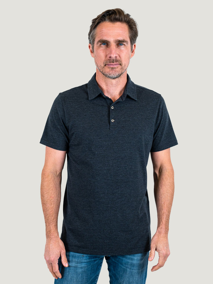 Charcoal Polo | Fresh Clean Threads Canada