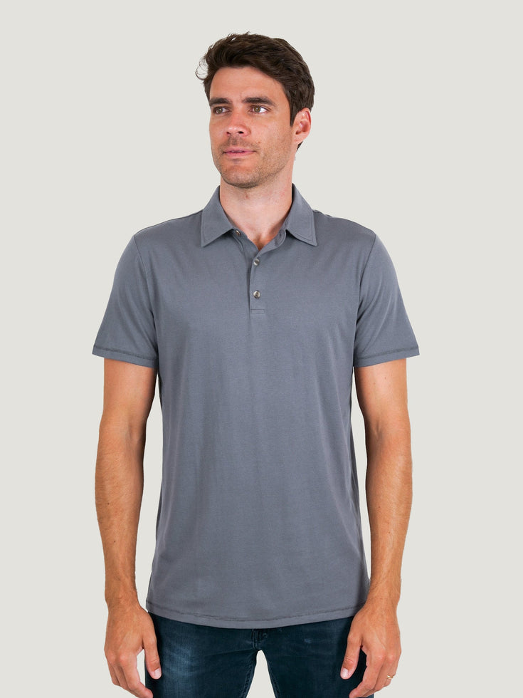 Stratusoft slate Torrey Polo | Fresh Clean Threads Canada