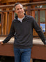 Charcoal Q Zip | Fresh Clean Threads Canada