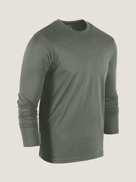 Mercury Green Long Sleeve Crew Neck