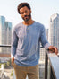 Wedgewood Slim Fit Long Sleeve Henley